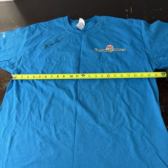 Vntg NHRA Brandon Bernstein & Doug Kalitta Signed T Shirt XL 2003 Gatornationals - Picture 8 of 12